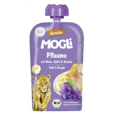 Mogli BIO plūmju, bumbieru, ābolu un banānu biezenis, 100g